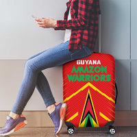 Guyana Cricket Amazon Warriors Luggage Cover Green Red Gold Glory - Wonder Print Shop