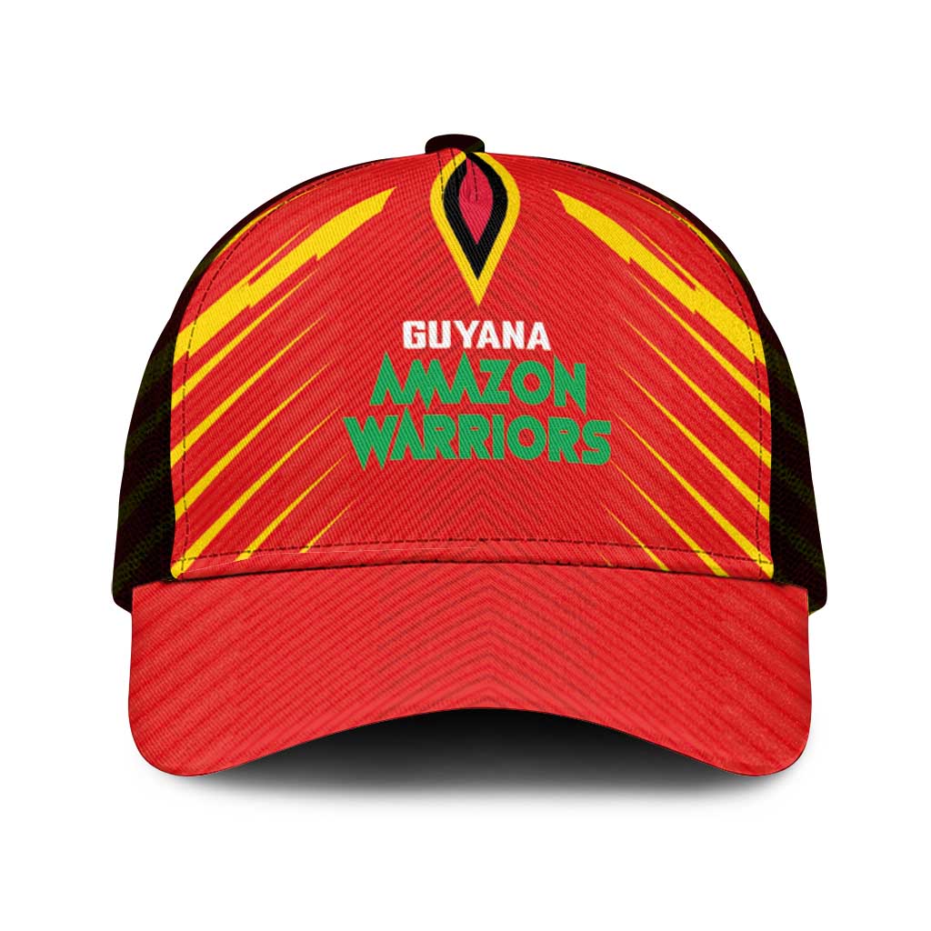 Guyana Cricket Amazon Warriors Mesh Trucker Cap Green Red Gold Glory - Wonder Print Shop