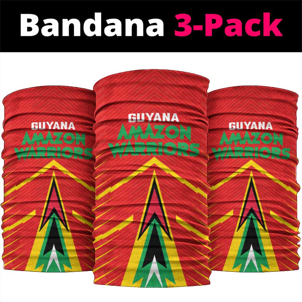 Guyana Cricket Amazon Warriors Neck Gaiter Green Red Gold Glory - Wonder Print Shop