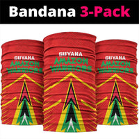 Guyana Cricket Amazon Warriors Neck Gaiter Green Red Gold Glory - Wonder Print Shop