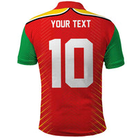 Custom Guyana Cricket Amazon Warriors Polo Shirt Green Red Gold Glory - Wonder Print Shop