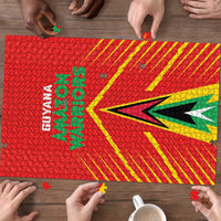 Guyana Cricket Amazon Warriors Puzzle Green Red Gold Glory - Wonder Print Shop