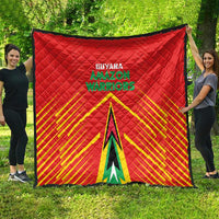 Guyana Cricket Amazon Warriors Quilt Green Red Gold Glory - Wonder Print Shop