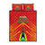 Guyana Cricket Amazon Warriors Quilt Bed Set Green Red Gold Glory - Wonder Print Shop