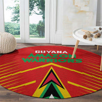 Guyana Cricket Amazon Warriors Round Carpet Green Red Gold Glory - Wonder Print Shop