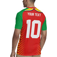 Custom Guyana Cricket Amazon Warriors Rugby Jersey Green Red Gold Glory - Wonder Print Shop