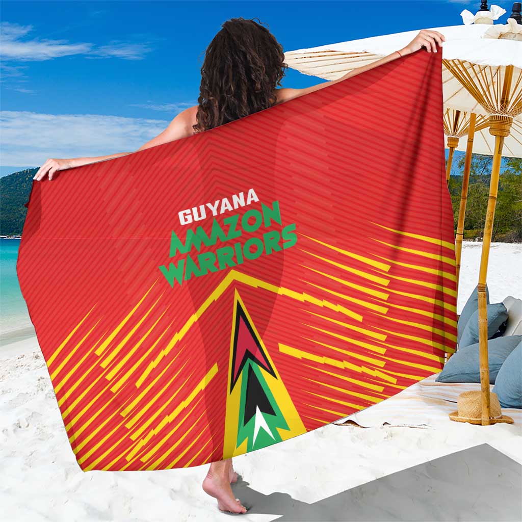 Guyana Cricket Amazon Warriors Sarong Green Red Gold Glory - Wonder Print Shop