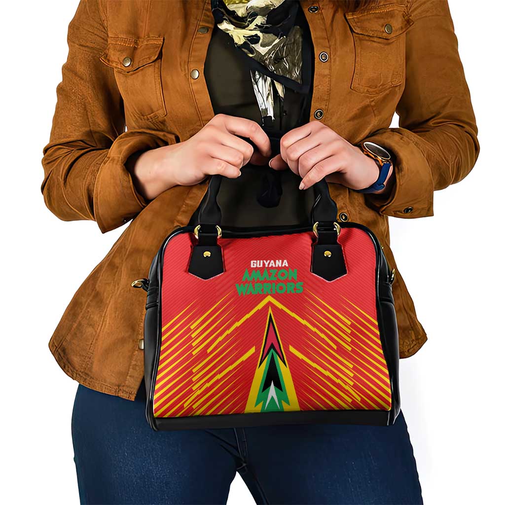 Guyana Cricket Amazon Warriors Shoulder Handbag Green Red Gold Glory - Wonder Print Shop