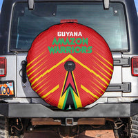 Guyana Cricket Amazon Warriors Spare Tire Cover Green Red Gold Glory - Wonder Print Shop