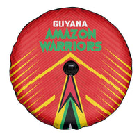 Guyana Cricket Amazon Warriors Spare Tire Cover Green Red Gold Glory - Wonder Print Shop