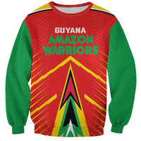 Custom Guyana Cricket Amazon Warriors Sweatshirt Green Red Gold Glory - Wonder Print Shop