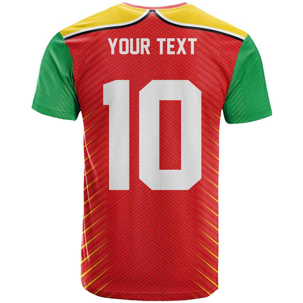 Custom Guyana Cricket Amazon Warriors T Shirt Green Red Gold Glory - Wonder Print Shop