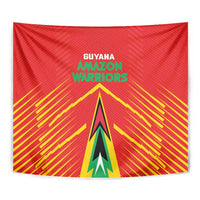 Guyana Cricket Amazon Warriors Tapestry Green Red Gold Glory - Wonder Print Shop