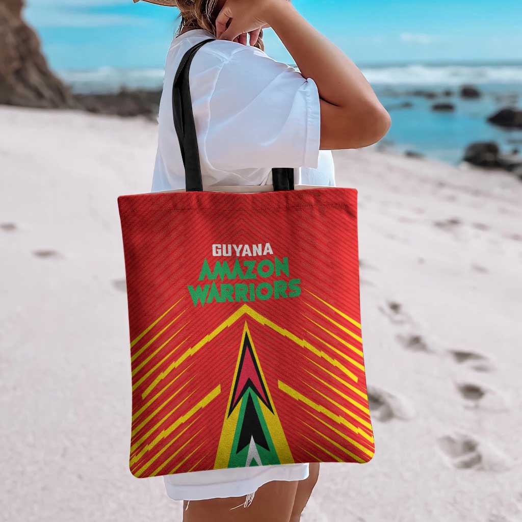Guyana Cricket Amazon Warriors Tote Bag Green Red Gold Glory - Wonder Print Shop
