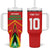 Custom Guyana Cricket Amazon Warriors Tumbler With Handle Green Red Gold Glory - Wonder Print Shop