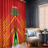 Guyana Cricket Amazon Warriors Window Curtain Green Red Gold Glory - Wonder Print Shop