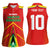 Custom Guyana Cricket Amazon Warriors Women Sleeveless Polo Shirt Green Red Gold Glory - Wonder Print Shop