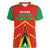 Custom Guyana Cricket Amazon Warriors Women V-Neck T-Shirt Green Red Gold Glory - Wonder Print Shop