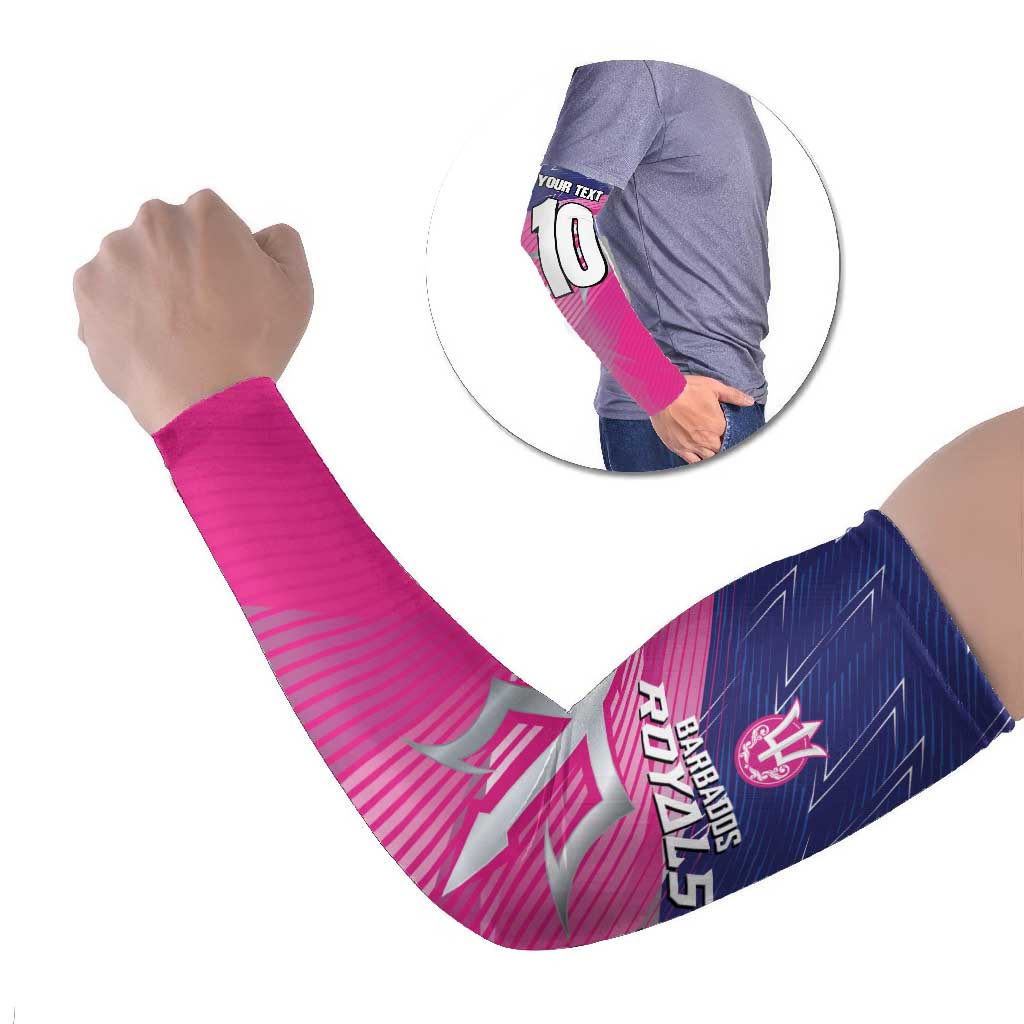 Barbados Cricket Royals Arm Sleeves Sporty Style with Trident Symbol - Wonder Print Shop
