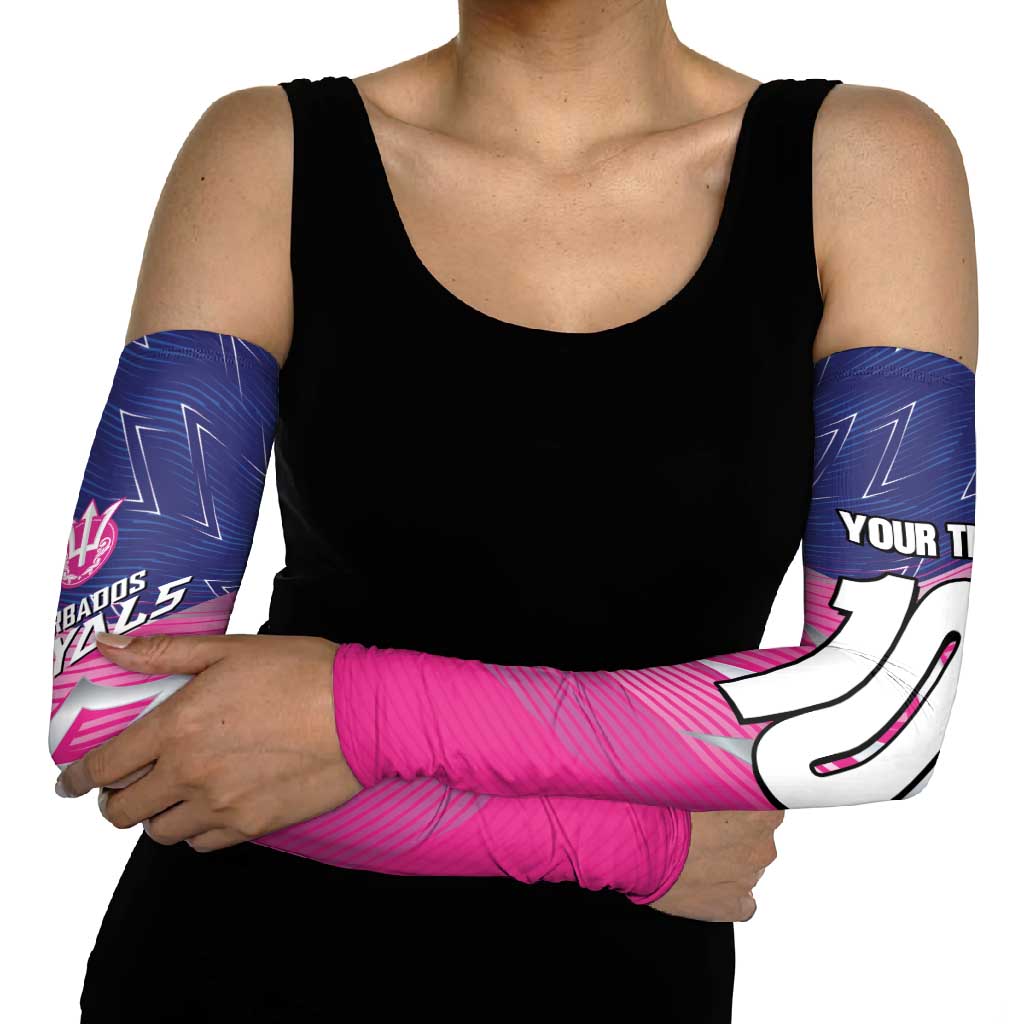 Barbados Cricket Royals Arm Sleeves Sporty Style with Trident Symbol - Wonder Print Shop