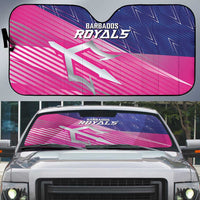 Barbados Cricket Royals Auto Sun Shade Sporty Style with Trident Symbol - Wonder Print Shop