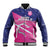 Custom Barbados Cricket Royals Baseball Jacket Sporty Style with Trident Symbol - Wonder Print Shop