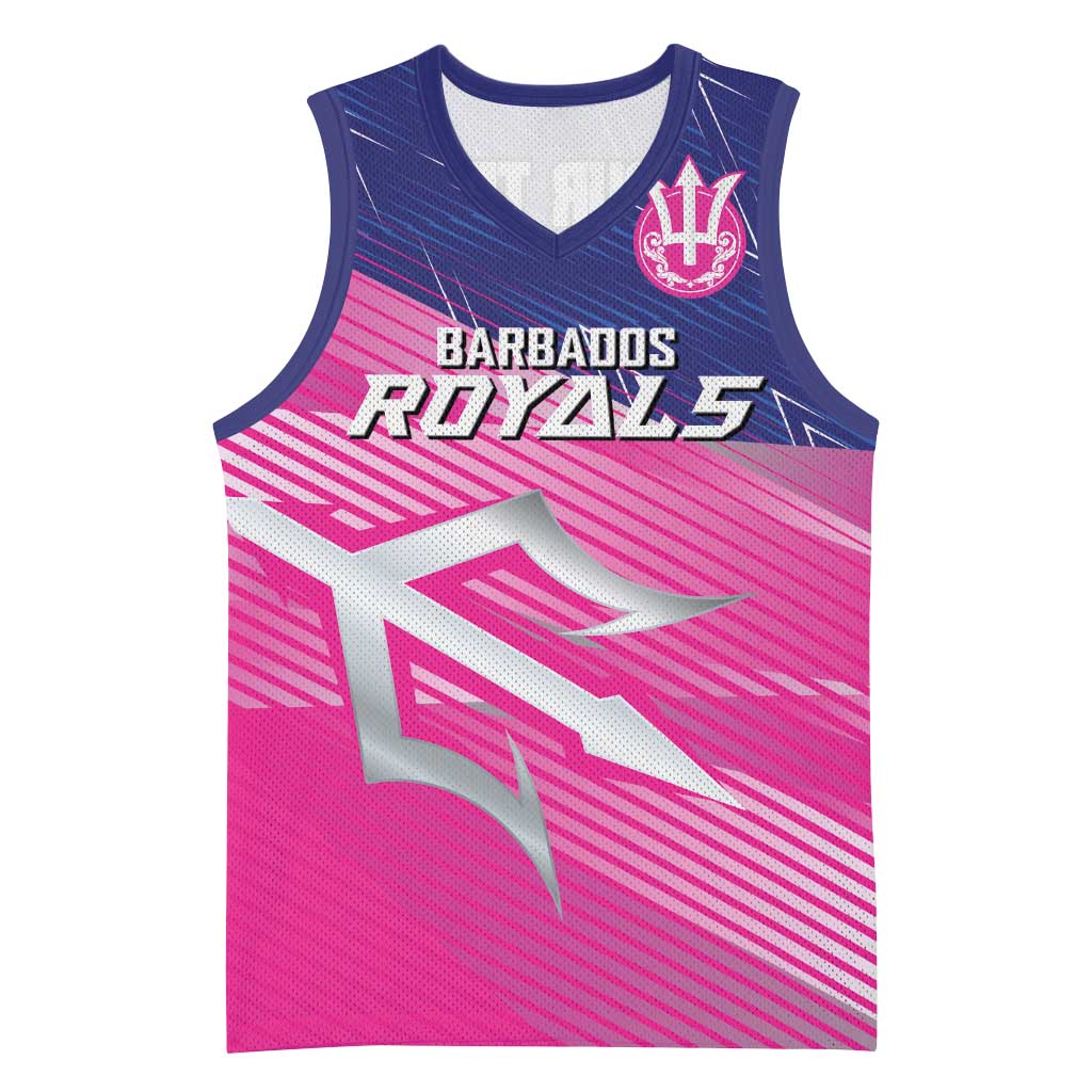 Custom Barbados Cricket Royals Basketball Jersey Sporty Style with Trident Symbol - Wonder Print Shop