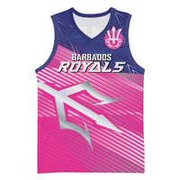 Custom Barbados Cricket Royals Basketball Jersey Sporty Style with Trident Symbol - Wonder Print Shop