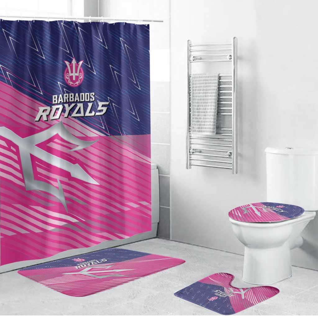 Barbados Cricket Royals Bathroom Set Sporty Style with Trident Symbol - Wonder Print Shop