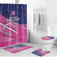 Barbados Cricket Royals Bathroom Set Sporty Style with Trident Symbol - Wonder Print Shop
