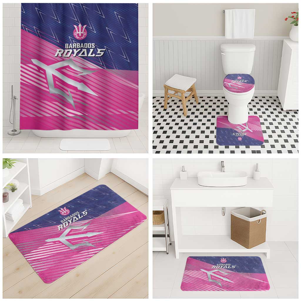 Barbados Cricket Royals Bathroom Set Sporty Style with Trident Symbol - Wonder Print Shop