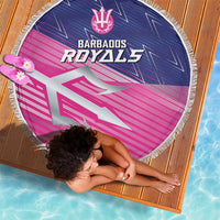 Barbados Cricket Royals Beach Blanket Sporty Style with Trident Symbol - Wonder Print Shop