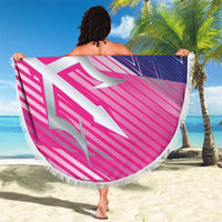 Barbados Cricket Royals Beach Blanket Sporty Style with Trident Symbol - Wonder Print Shop