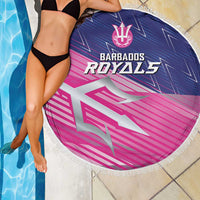 Barbados Cricket Royals Beach Blanket Sporty Style with Trident Symbol - Wonder Print Shop