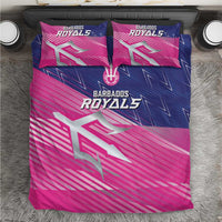 Barbados Cricket Royals Bedding Set Sporty Style with Trident Symbol - Wonder Print Shop