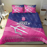 Barbados Cricket Royals Bedding Set Sporty Style with Trident Symbol - Wonder Print Shop