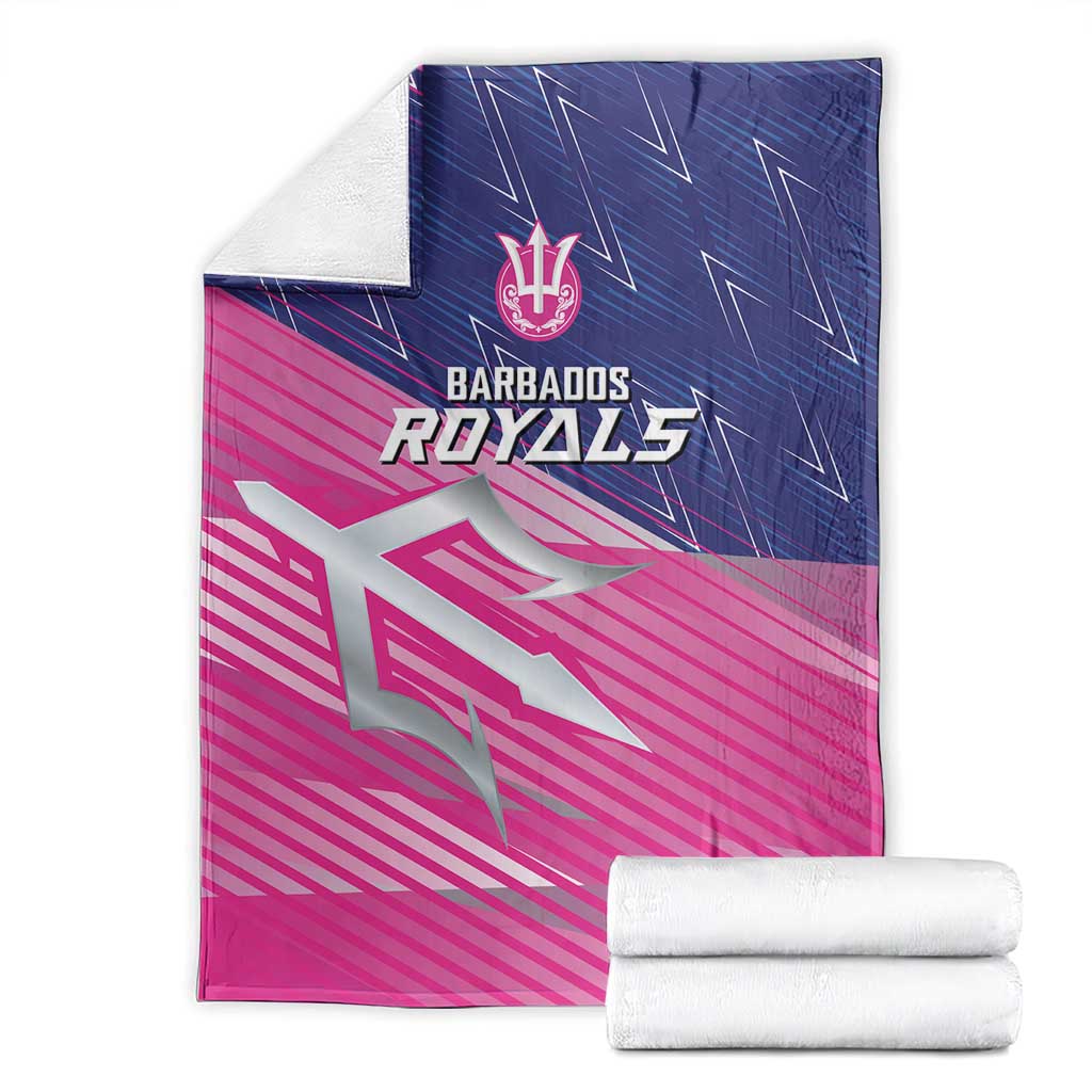 Barbados Cricket Royals Blanket Sporty Style with Trident Symbol - Wonder Print Shop
