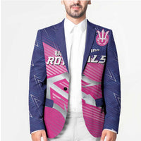 Custom Barbados Cricket Royals Blazer Sporty Style with Trident Symbol - Wonder Print Shop