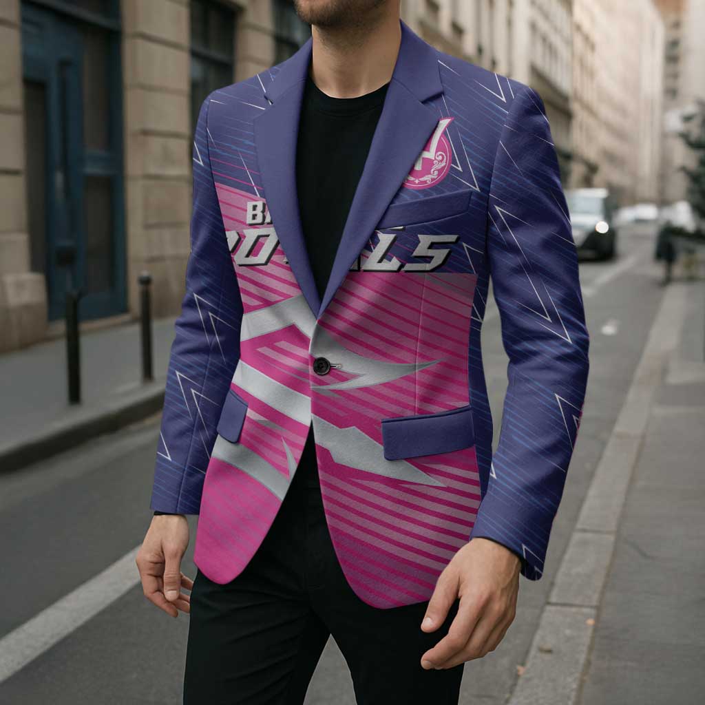 Custom Barbados Cricket Royals Blazer Sporty Style with Trident Symbol - Wonder Print Shop