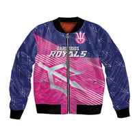 Custom Barbados Cricket Royals Bomber Jacket Sporty Style with Trident Symbol - Wonder Print Shop