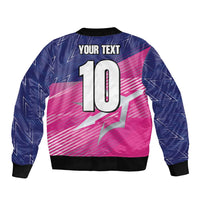 Custom Barbados Cricket Royals Bomber Jacket Sporty Style with Trident Symbol - Wonder Print Shop