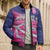 Custom Barbados Cricket Royals Bomber Puffer Jacket Sporty Style with Trident Symbol - Wonder Print Shop