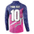 Custom Barbados Cricket Royals Button Sweatshirt Sporty Style with Trident Symbol - Wonder Print Shop