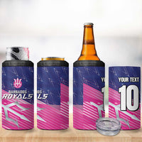 Custom Barbados Cricket Royals 4 in 1 Can Cooler Tumbler Sporty Style with Trident Symbol - Wonder Print Shop