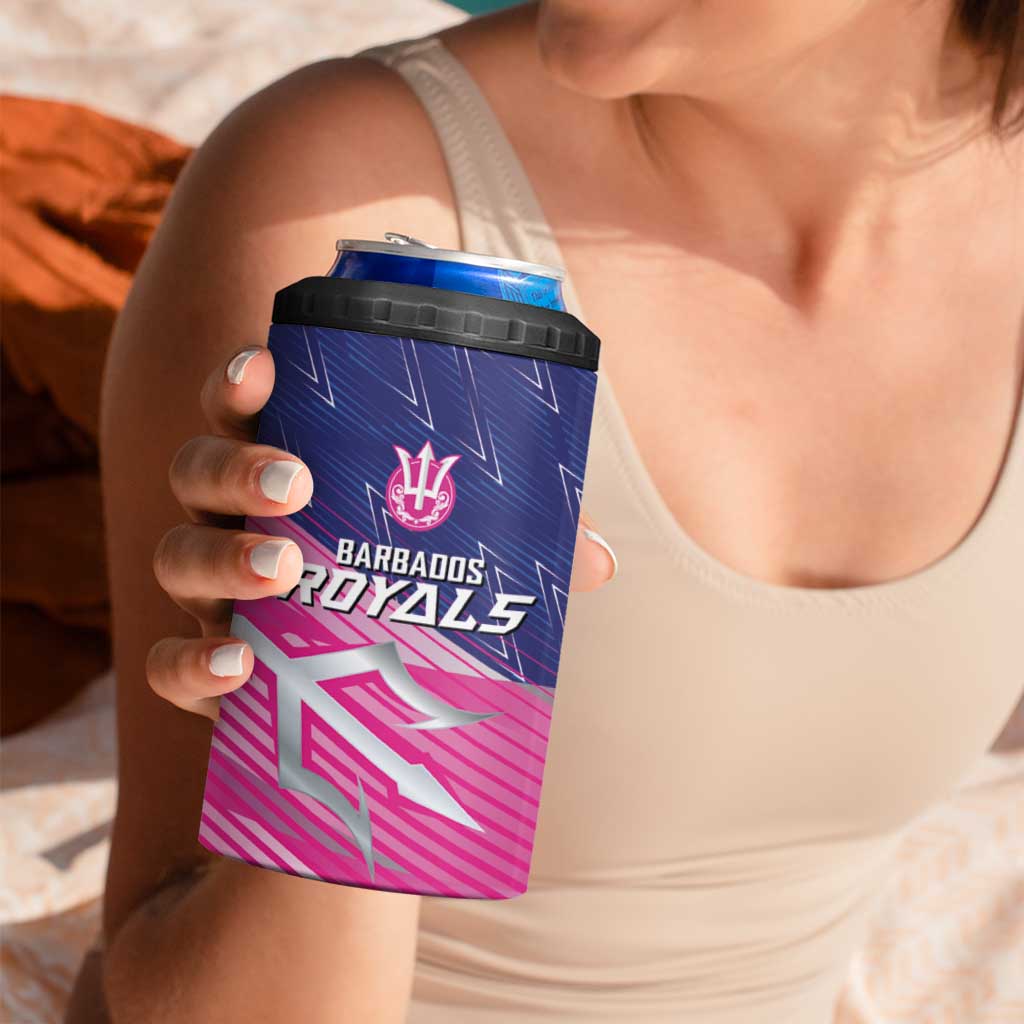 Custom Barbados Cricket Royals 4 in 1 Can Cooler Tumbler Sporty Style with Trident Symbol - Wonder Print Shop