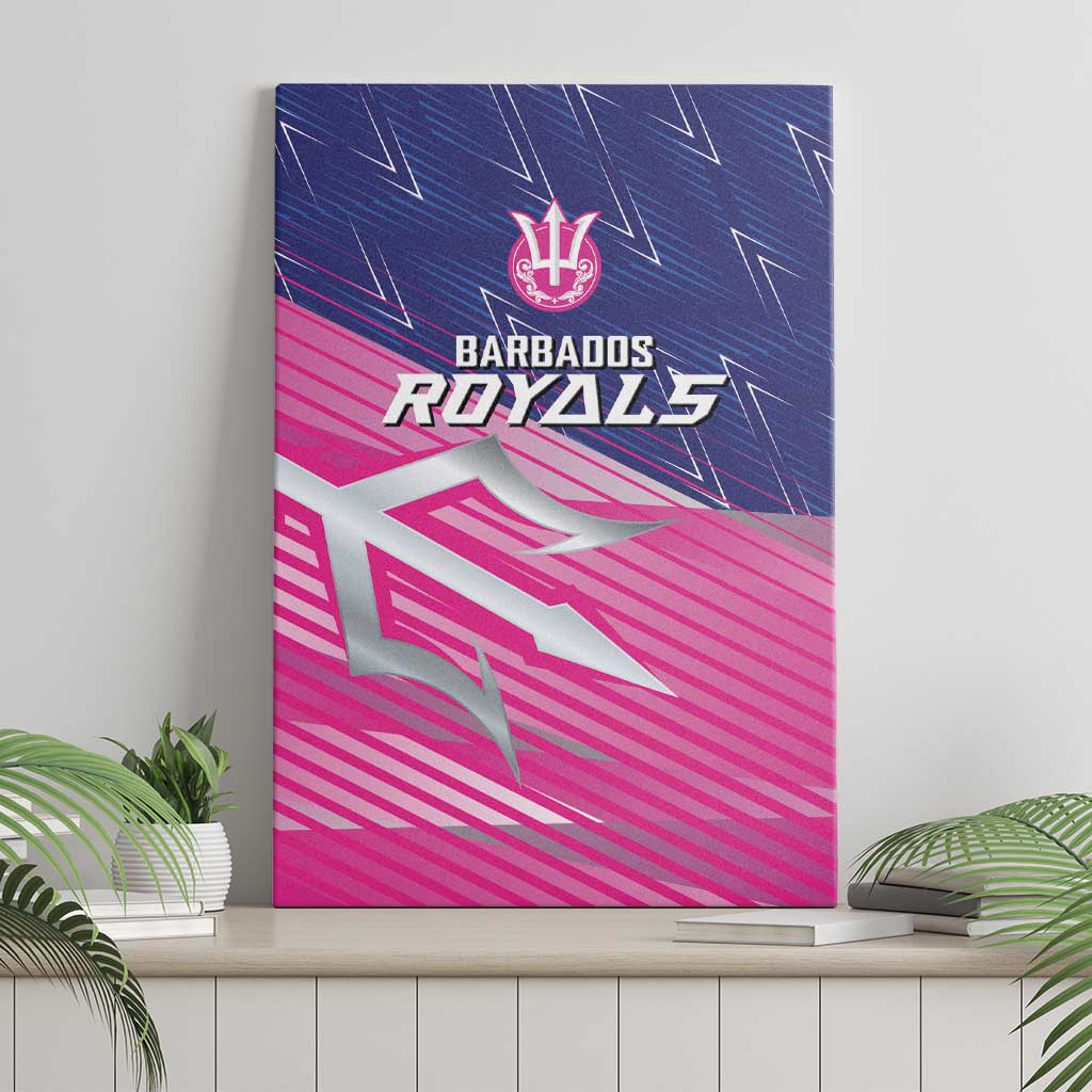 Barbados Cricket Royals Canvas Wall Art Sporty Style with Trident Symbol - Wonder Print Shop