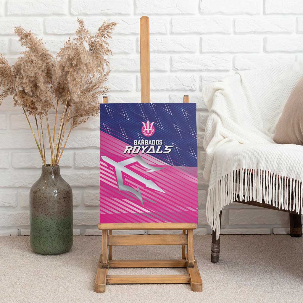 Barbados Cricket Royals Canvas Wall Art Sporty Style with Trident Symbol - Wonder Print Shop