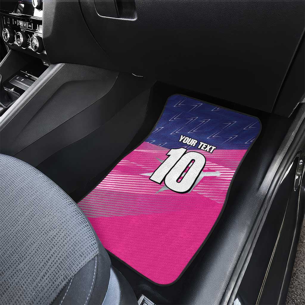 Barbados Cricket Royals Car Mats Sporty Style with Trident Symbol - Wonder Print Shop