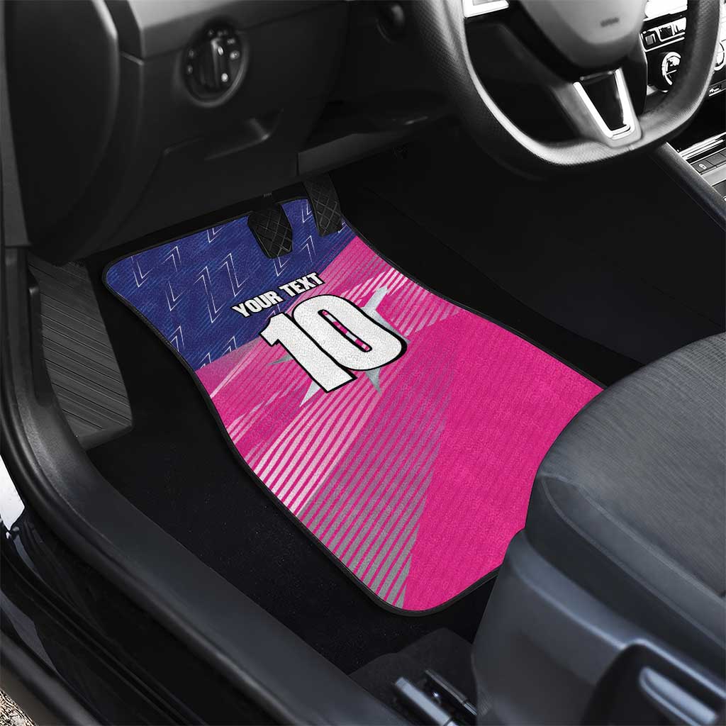 Barbados Cricket Royals Car Mats Sporty Style with Trident Symbol - Wonder Print Shop