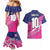 Custom Barbados Cricket Royals Couples Matching Mermaid Dress and Hawaiian Shirt Sporty Style with Trident Symbol - Wonder Print Shop